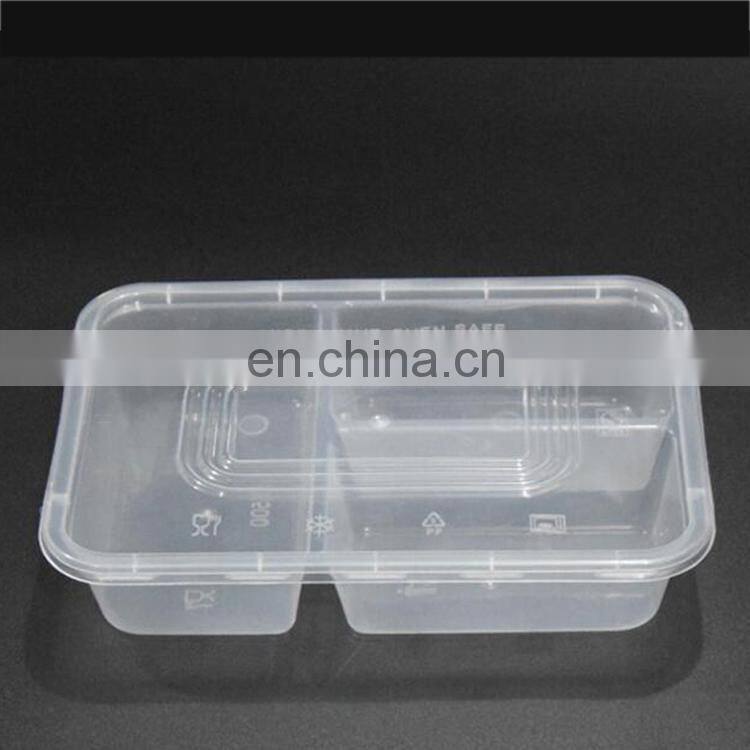 Plastic sushi tray/plastic sushi box/PP sushi box 3 compartments plastic pp storage box