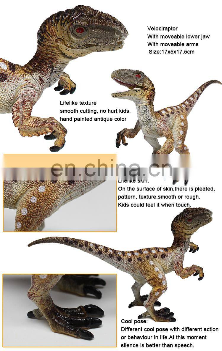 2017 new Vivid PVC Velociraptor dinosaur figure toy