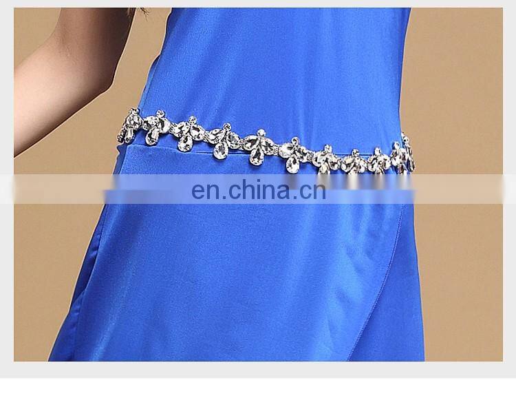 P-9090 wholesale diamond 115cm performance egypt bellydance hip chain accessory