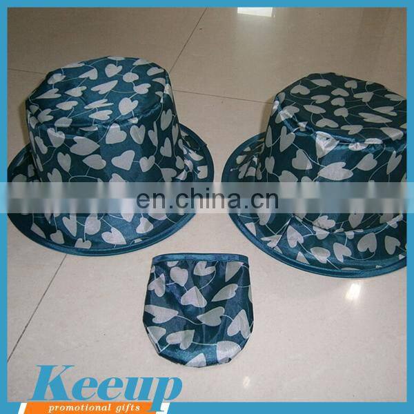 Popular promotional gifts wholesale cheap custom logofoldable polyester hats