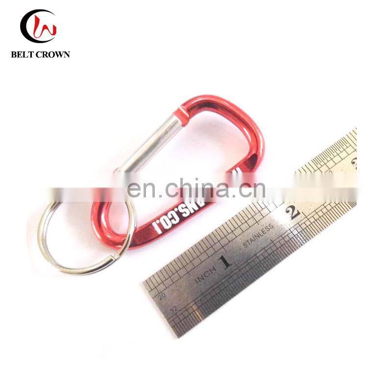 6cm aluminum locking mini carabiner clip for key ring