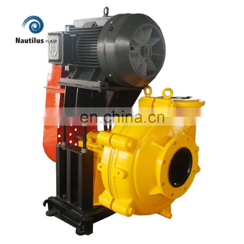 Anti - wear Cr alloy small slurry pump with metal impeller