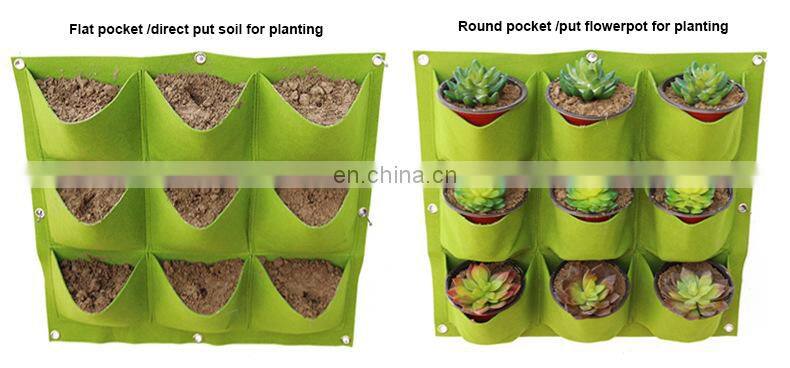 Felt Fabric Hanging Planter Vertical Garden Grow Bags
