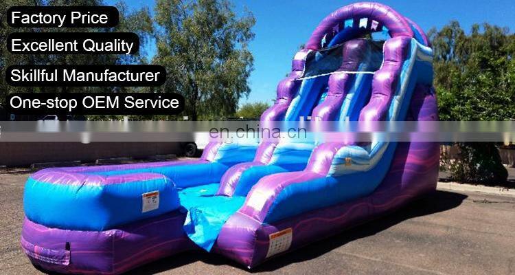 Factory Wholesale Big Inflatable yacht Wet Slide , Used Large Lake Inflatable Water Slip Slides for Sale