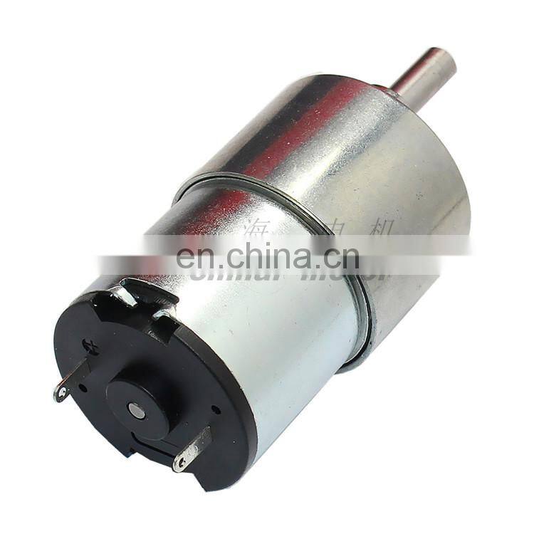 chihai motor CHR-GM37-3429 Carbon Brush large torque dc 12v metal gear reduction motor for climbing robot ,ATM devices