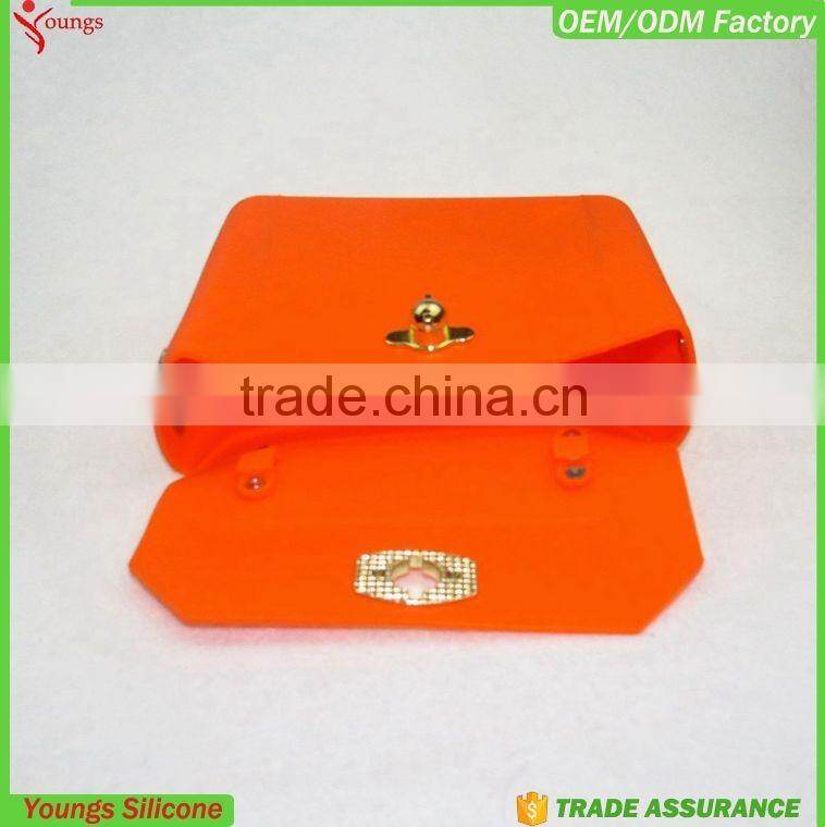 2016 Fashion shopping silicone jelly handbag/ silicone storage bag for women