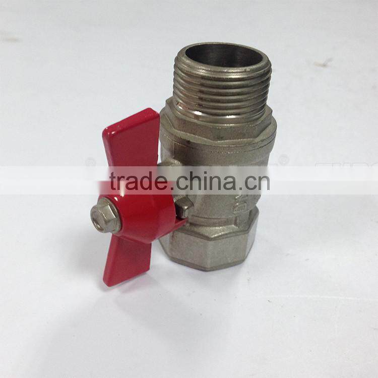 Factory Provide Directly high temperature brass DN20 ball valve with steel handle