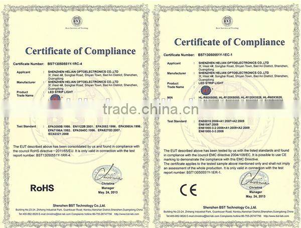 High quality side emitting flexible led strip light SMD335 made in China