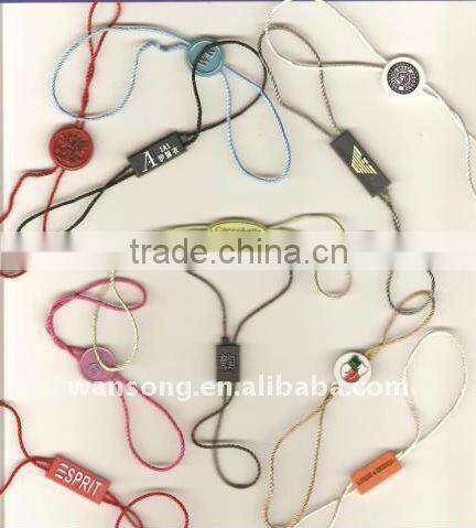 Alibaba China supplier custom made hang tag plastic string seal