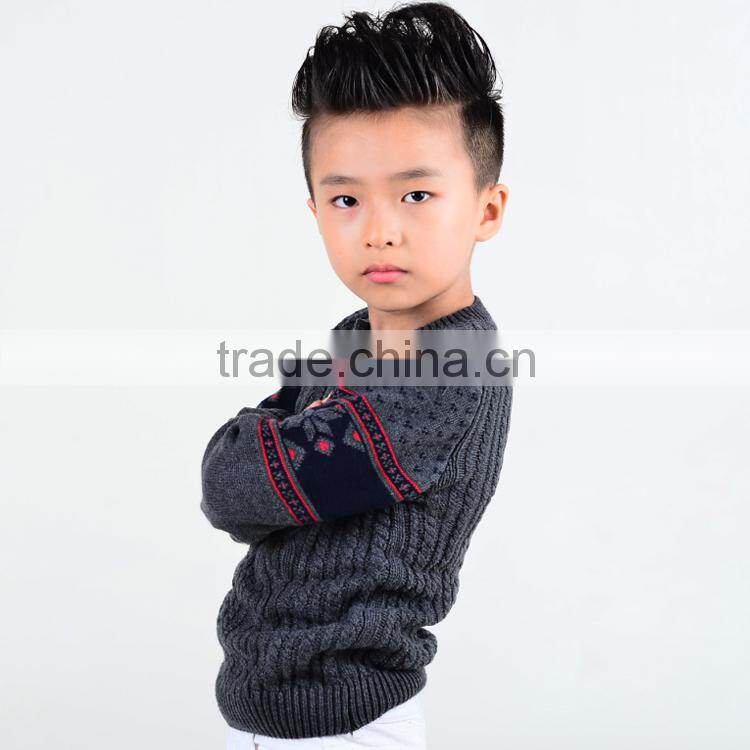 Winter heavy weight pullover sweater for boys