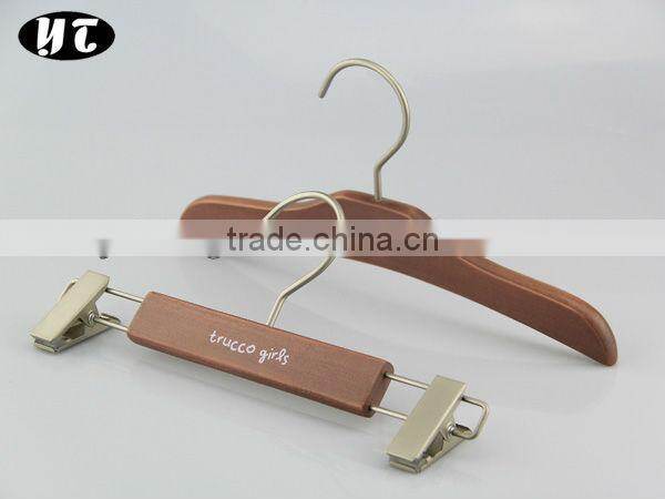 HA442 laminated pants hanger with clips