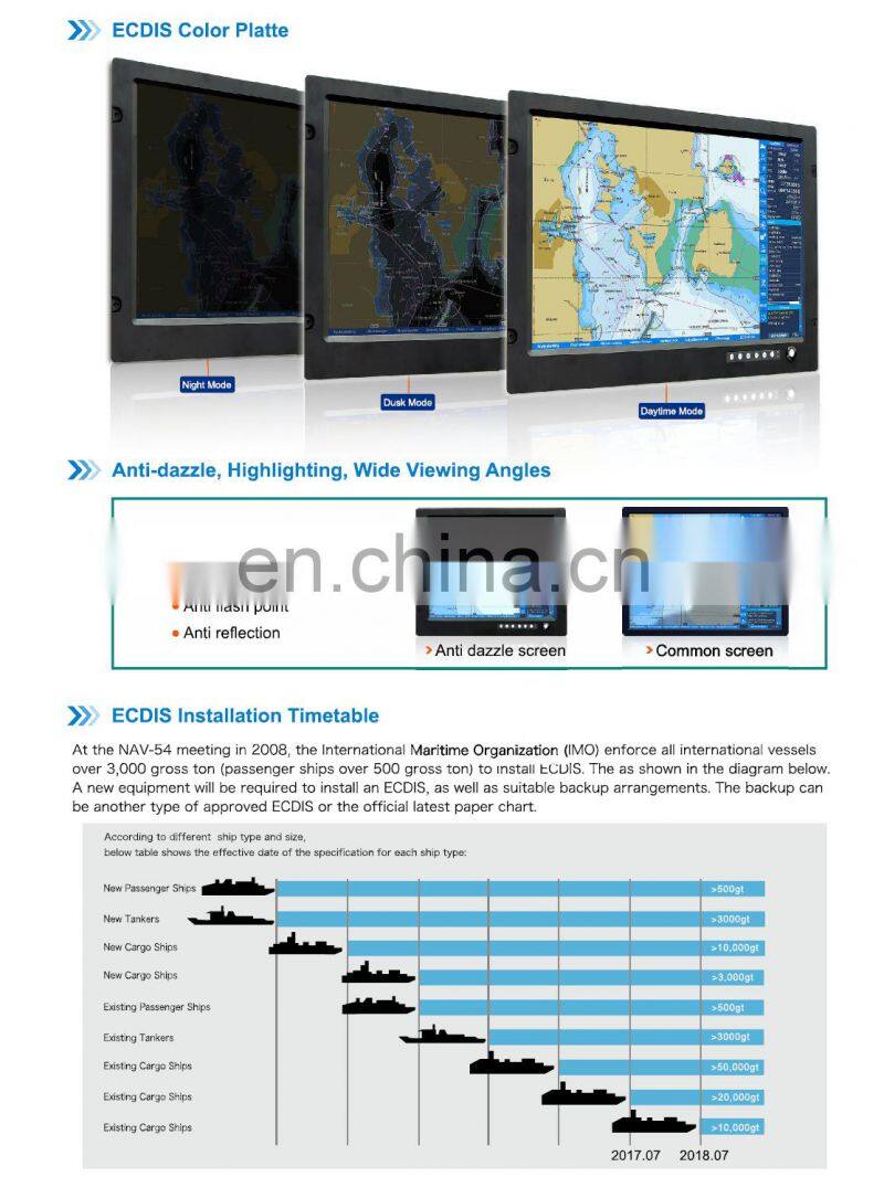Marine electronics maritime navigation communication Xinuo HM-5818 S57 S63 Electronic Chart Display And Information System ECDIS