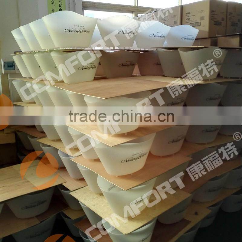 Large Beer Custom Clear Bulk Acrylic PS led Plastic Ice Bucket