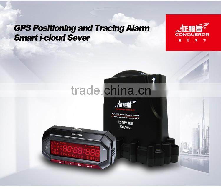 Conqueror radar detector gps tracker