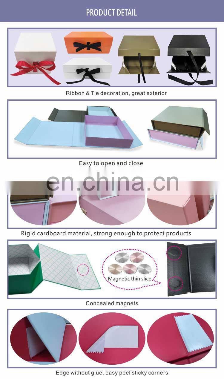 Presentation boxes packing with clothing gift folding boxes with pvc window