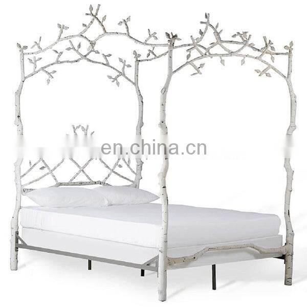 black colour metal bed