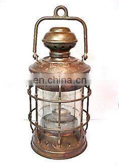 old brass nautical lantern