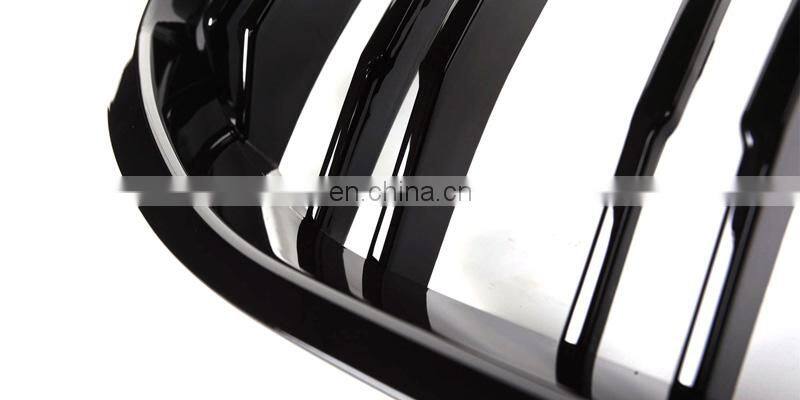 Double slat ABS gloss black front grille for BMW 1 series F40 2020+ 5 door 116i 118i 120i