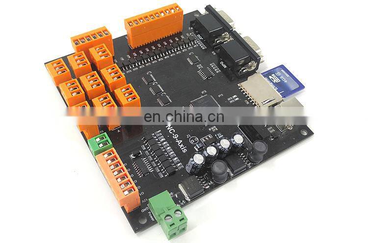 9Axis CNC Controller Kit 100KHz Stepper Motor Controller Breakout Board + Handwheel+USB Cable+CD