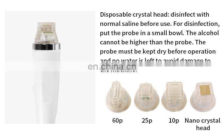 Gold RF Fractional Microneedle Machine Wrinkle Stretch Mark Removal Instrument Skin Tightening Whitening Beauty Device