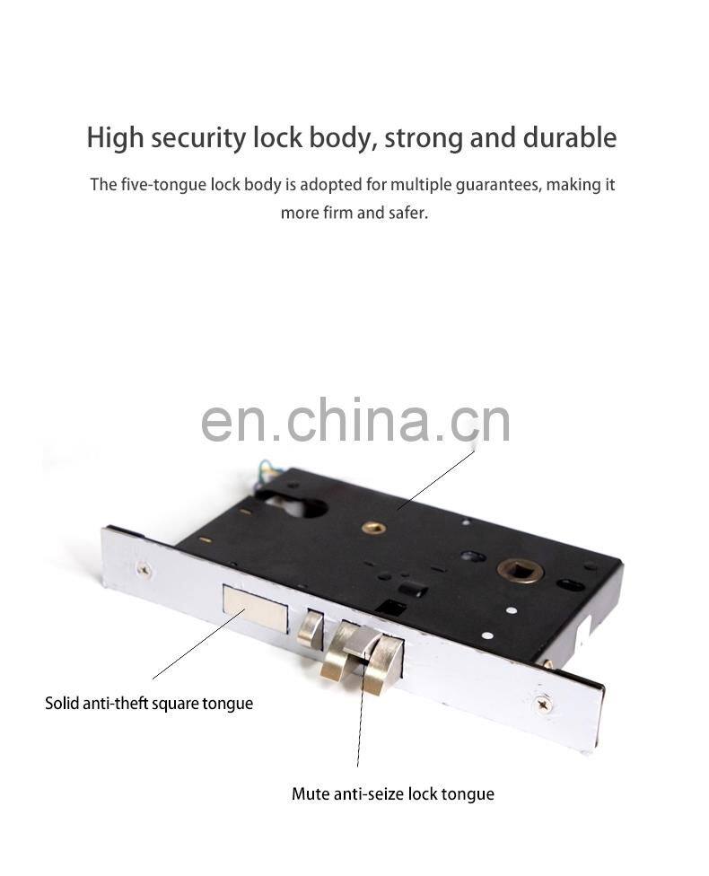 Luxury Split eletronic rfid card door lock hotel lock smart keyless IC card unlocking