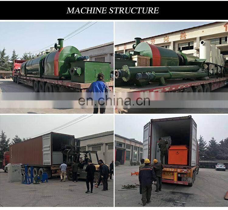 Continuous Making Charcoal Machine Sawdust Carbonization Stove Macadamia Nut Shell Charcoal Machine