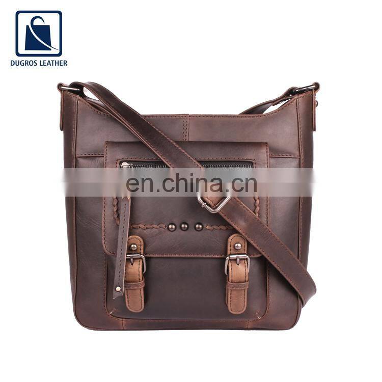 Huge Demand on Top Grade Quality Unique Design Attractive Pattern Stylish Look Leather Men Messenger Bag Supplier
