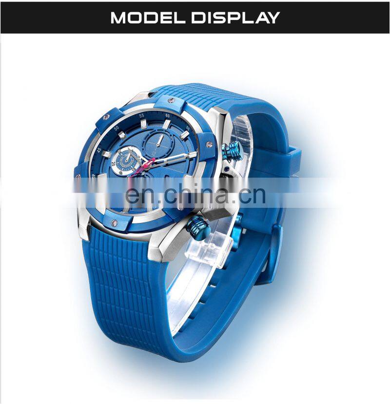 2019 DK&YT Brand Stainless Steel Back Wrist Watch Quartz Sport Silicon Man Watch