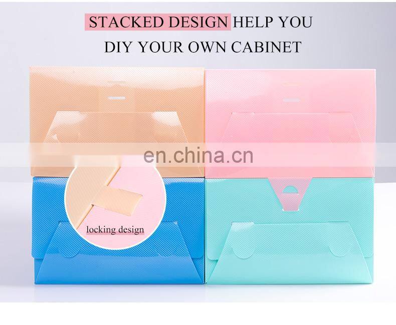stackable Magnetic Clear Shoe Box Storage