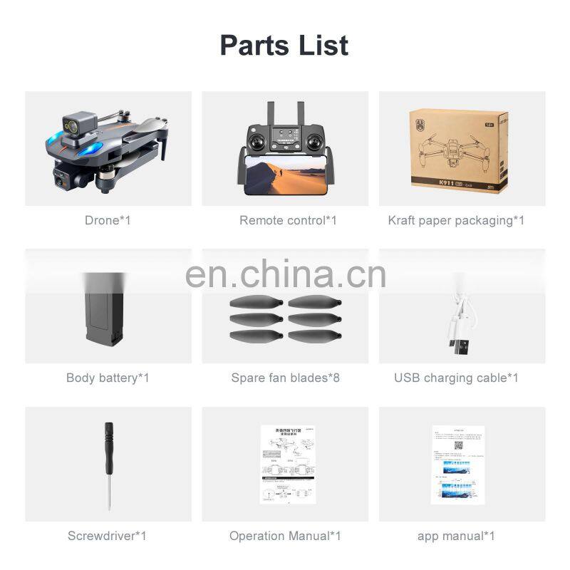 K911 MAX drone with 4K Camera GPS Drone 5G WIFI 1.2KM 26Mins 3 Axis Gimbal Obstacle Avoidance K911 max