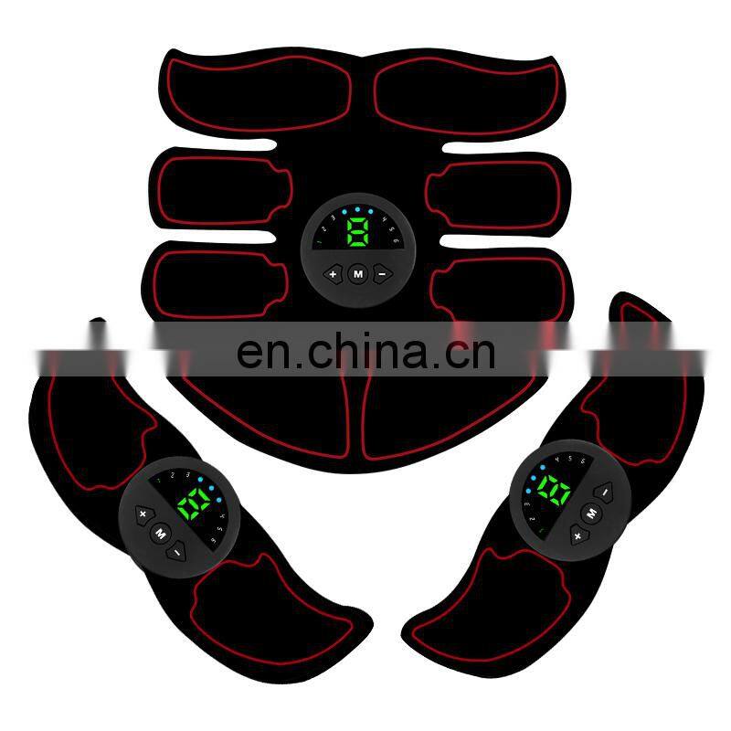 EMS Muscle Stimulator abs Abdominal Muscle Toner Body Fitness Shaping Massage Patch Sliming Trainer