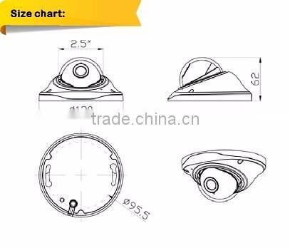 Sony290 Mini 1080P WDR & Starlight 120dB IR TVI Dome CCTV Camera