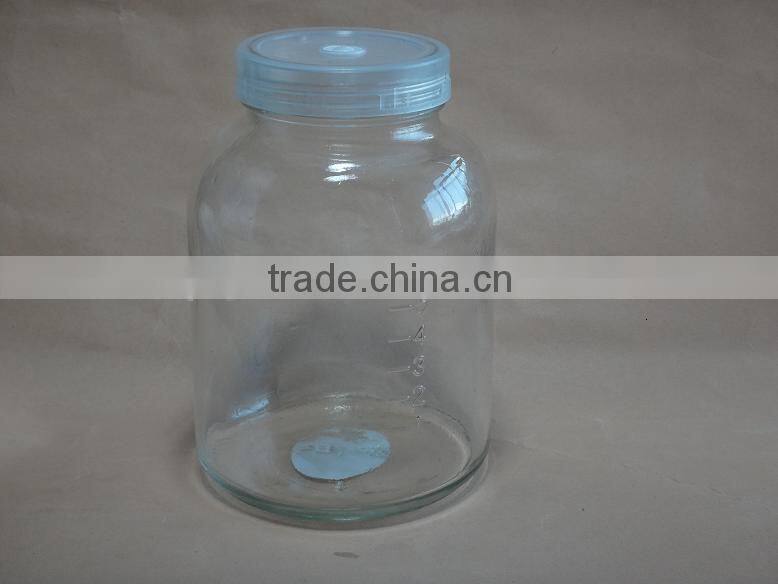600ml glass tissue culture jar with lid, 240ml 350ml 620ml tissue culture glass jar