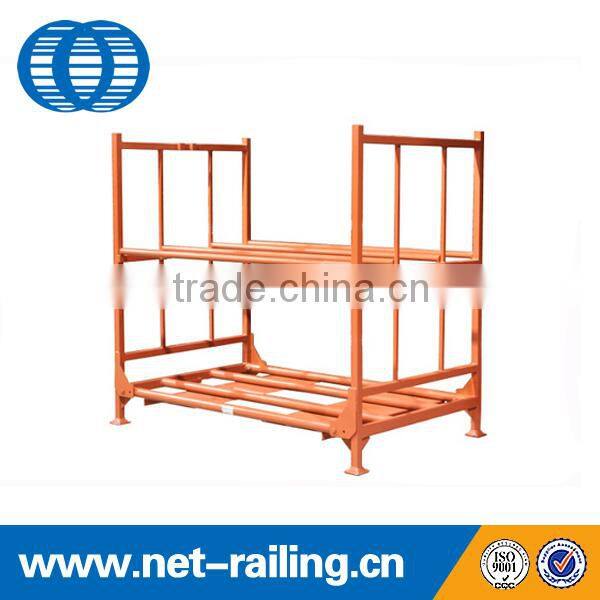 Commercial Stacking metal foldable warehouse tire storage rack