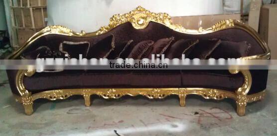 solid wood classical sofa chenille yarn fabric