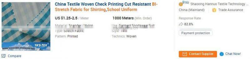 Polyester 4 way stretch cation fabric for outdoor fabric