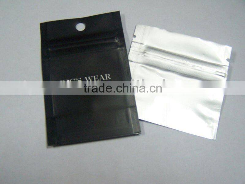 Aluminum plain food high quality bag with zipper