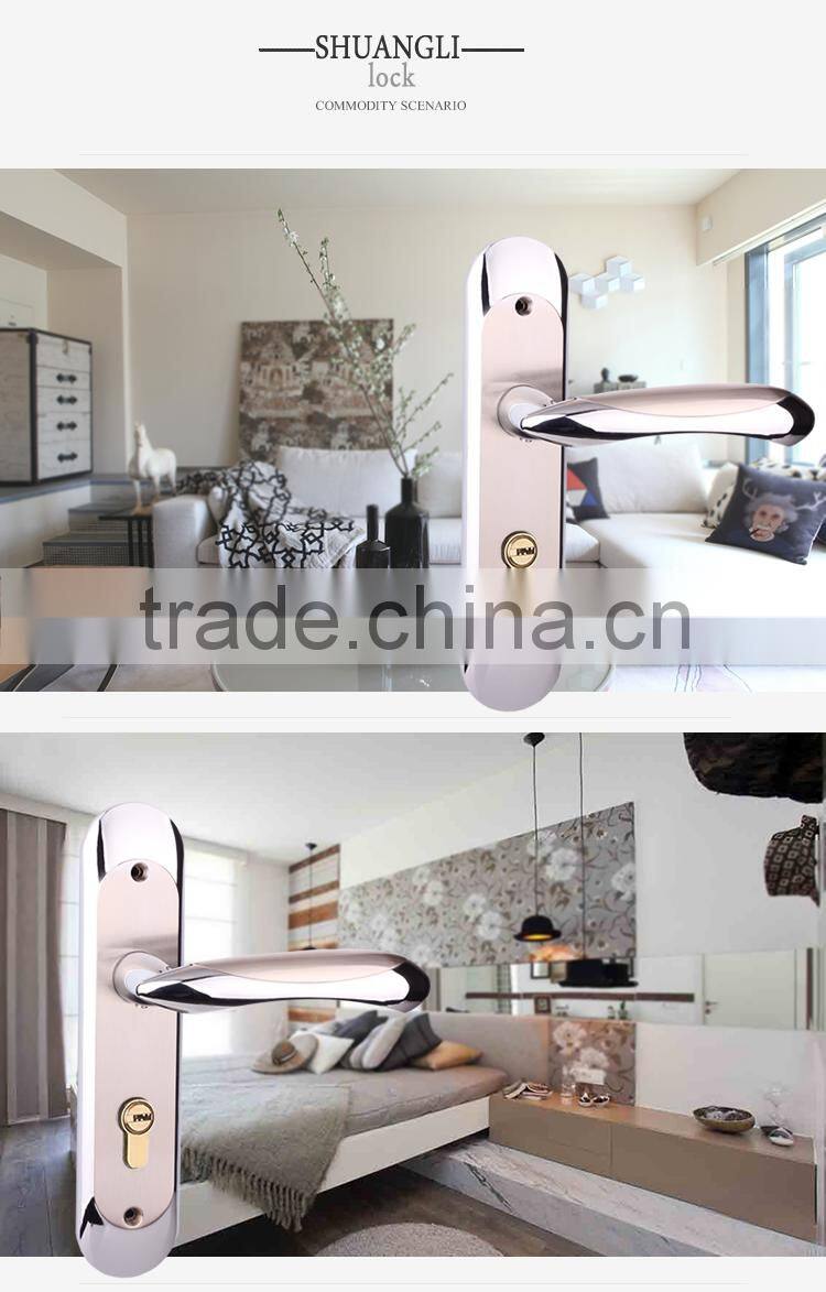 High secutity medium size zamak door handle