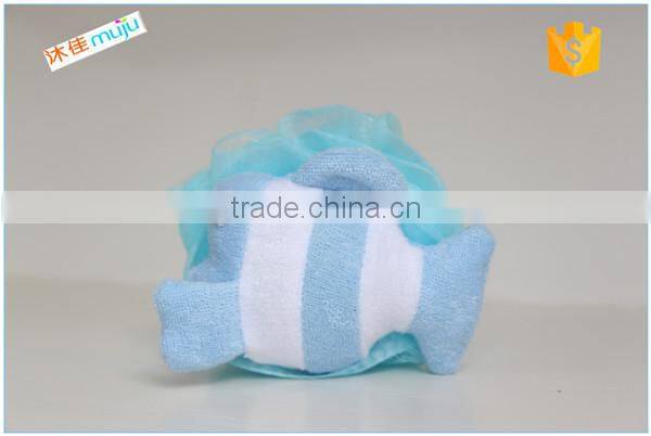 2015 mossy grain eco plastic bath spong bath lily with rope handle wholesale product
