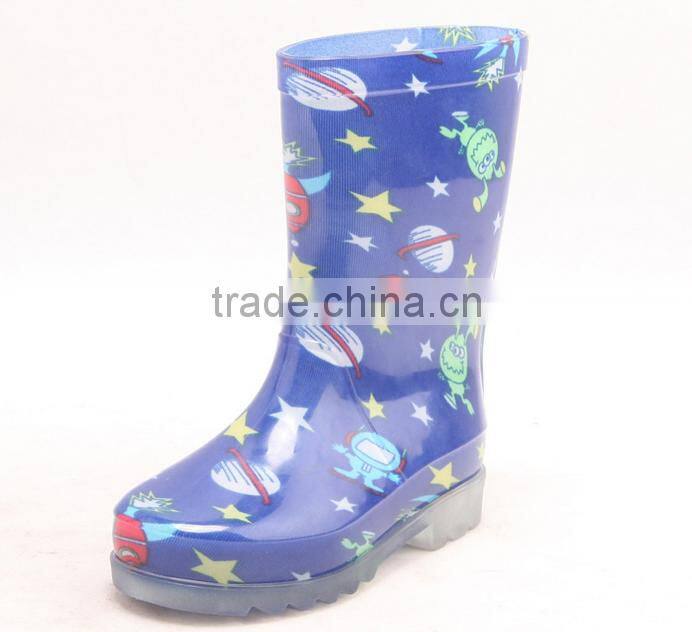 The conventional transparent cloth boots children PVC children rain boots