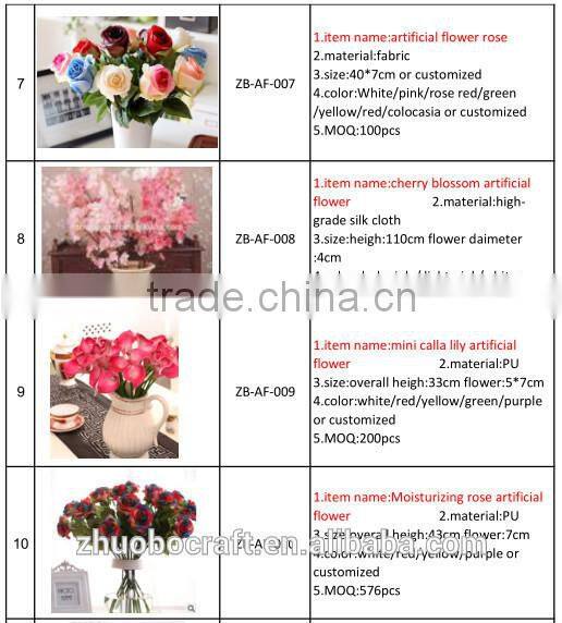 High quality PU moisturizing rose bud artifical flower decoration