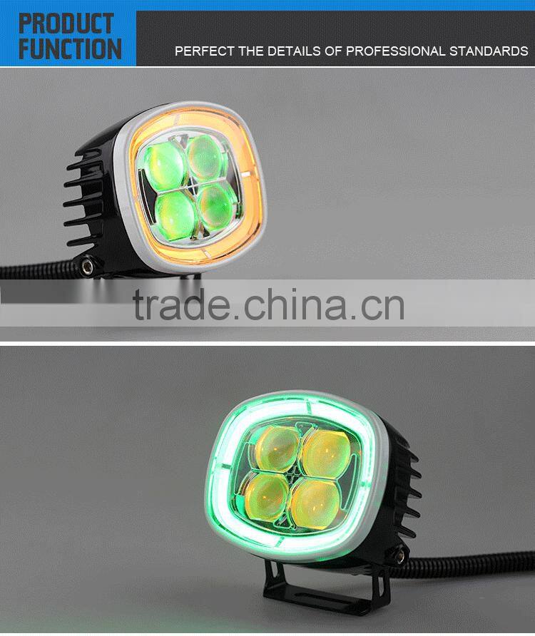 4 Inch Round 4800lm 80w IP67 Offroad LED Light Bar For Trucks