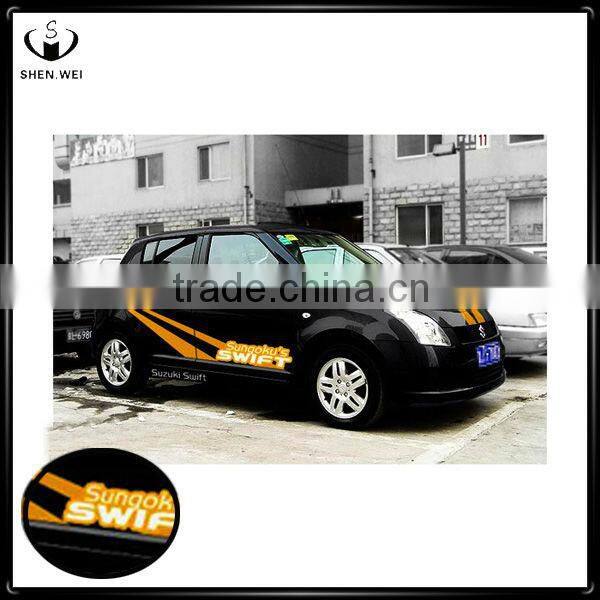 glossy removable pvc decal full car body side sticker