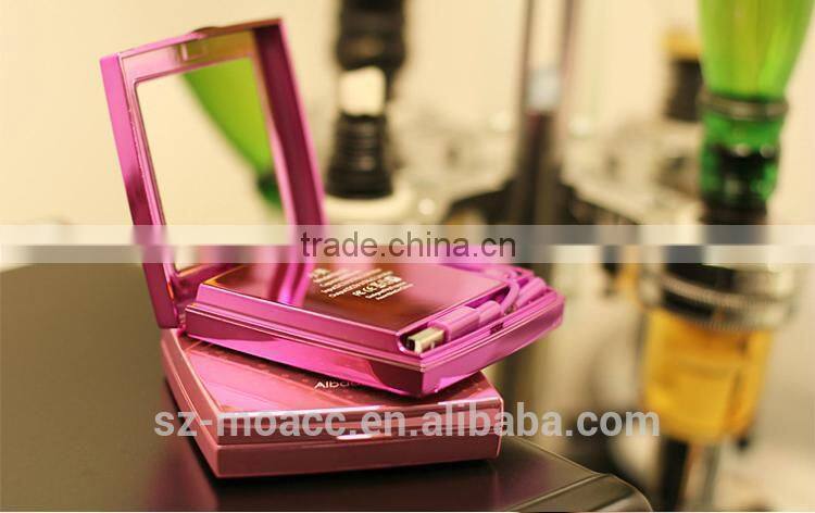 2014 new product wholesale mirror power bank 6000mah