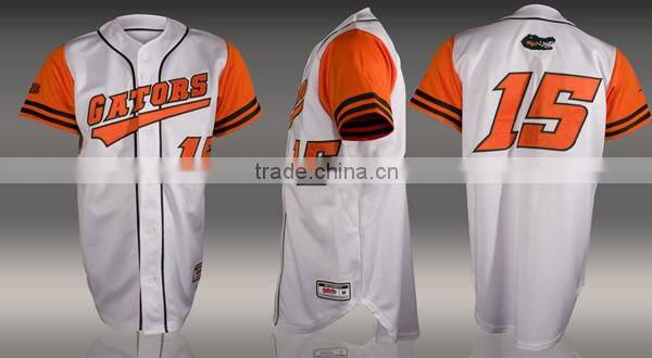 Full button custom baseball jersey for sale