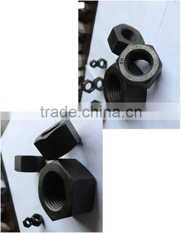 black large size heavy hex jam nut(DIN6935)