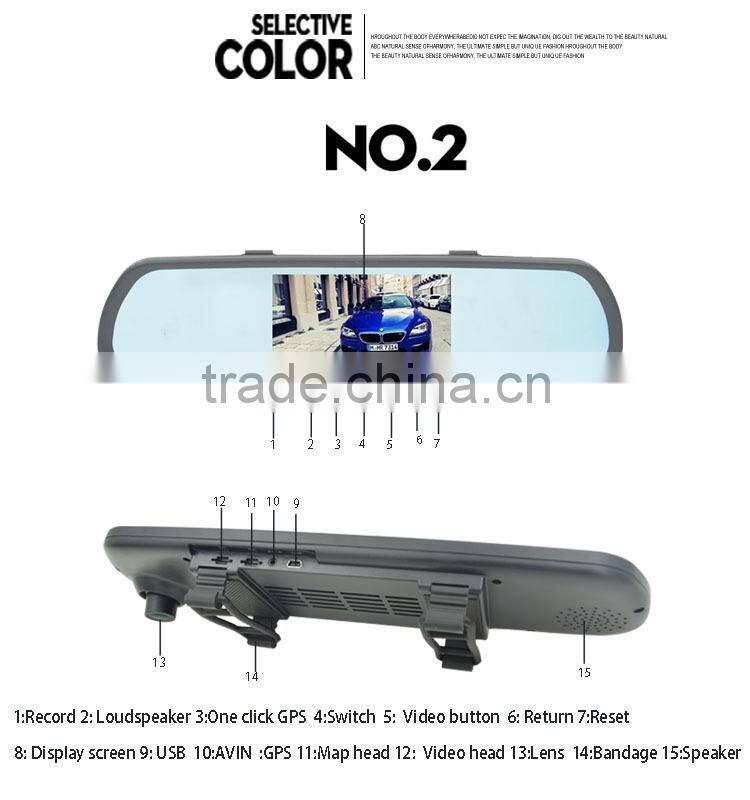 2015 Wireless Rearview Mirror Spy Camera