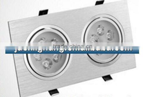 2 in one aluminum ceiling lamp led grille down light OEM white custom-made discount super bright led grille light 2x5W