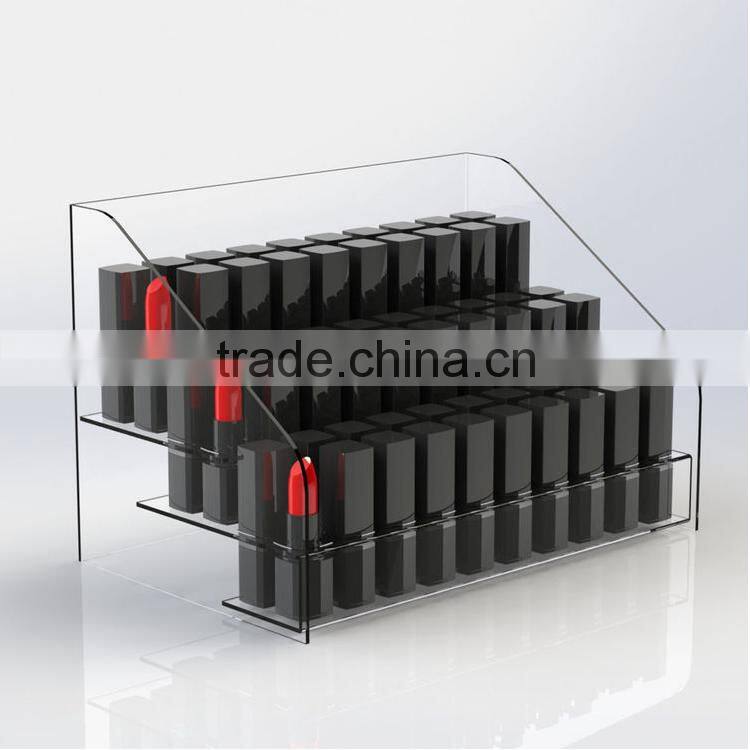 Custom Acrylic Make Up Organizer / Acrylic Cosmetic Display Stand