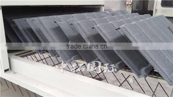colorful stone chip coated steel roof tiles cold roll forming machine